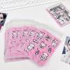 50 Pezzi Busta Ziplock di Alto Aspetto Custodia per Card Idol Protettore per Foto Busta OPP Autoadesiva