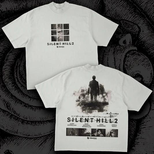 Tshirt Classic Game Silent Hill Tee Summer Casual Oversized Yk Hip Hop Short Sleeves Unisex Womens Clothing Tee