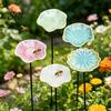 Eco-friendly Bird Habitat Accessory Bee Waterer with Stand, Butterfly Drinking Station Garden Art, Backyard Pond Flower Bath for Outdoor Yard,