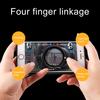2Pcs Four-finger Linkage Mobile Phone Game Gamepad Triggers Aim Fire Buttons