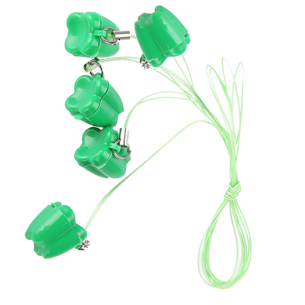 5pcs Plastic Baby Milk Tooth Storage Box with Rope Tooth Saver Necklaces