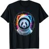 Panda Men Woman Panda Bear Colorful Space Astronaut Panda T-Shirt