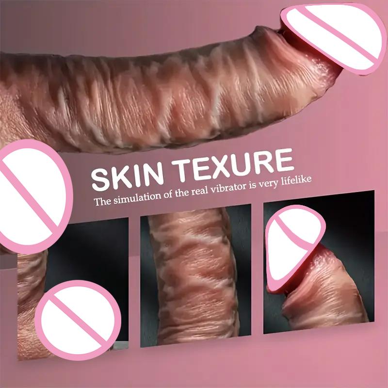 Telescopic Vibrating Thrusting Realistic Dildo Female Masturbation Heating Penis Remote Control Dick Adult Sex Toys For Women 18