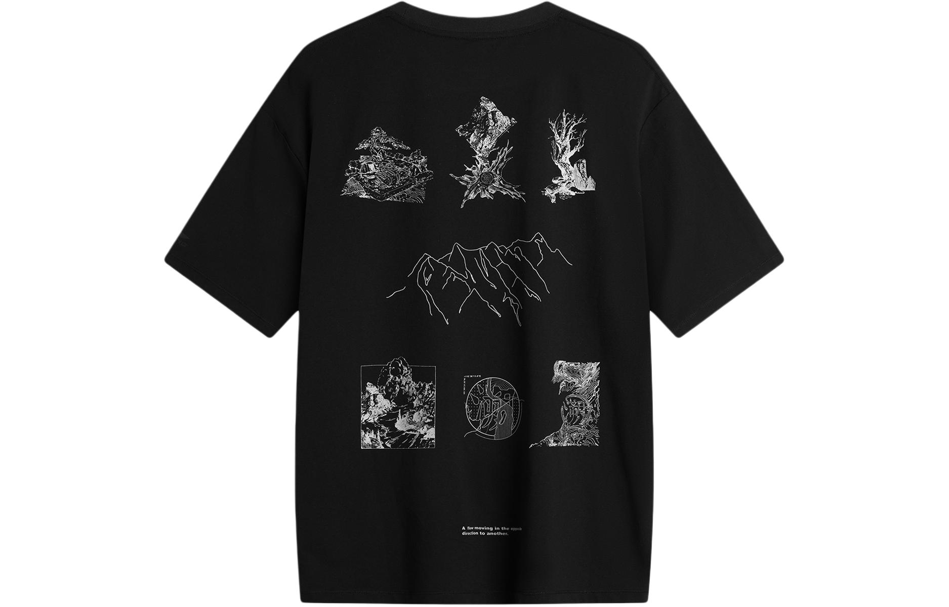 LiNing Regular T-Shirt Men s Black ATSU627-1 S