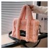 New 2023 Autumn Winter Fashion Plush Tote Bag For Women Large Size Street Style Crossbody Handbag