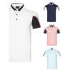 Mens Quick-Dry Golf Polo Shirt Breathable Moisture-Wicking Sun Protection Short Sleeve Top Outdoor Sports