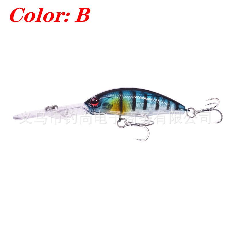 10cm/8g Floating Deep Diving Minnow Lure: Simulated Fish Bait for Freshwater Fishing 10cm/8g