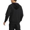 adidas Embroidered Logo Zip Hoodie Men Jackets Black HN8978