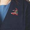 Stylish Alloy Bird Brooch with Vibrant Enamel Coating Rustproof Designs Lapel Accessory for Women Friend Gift Occasions