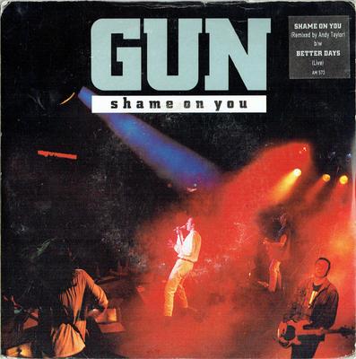 7-tums Skiva PISTOL - Shame On You AM573 A&M Records 1990 Storbritannien Rock Begagnad