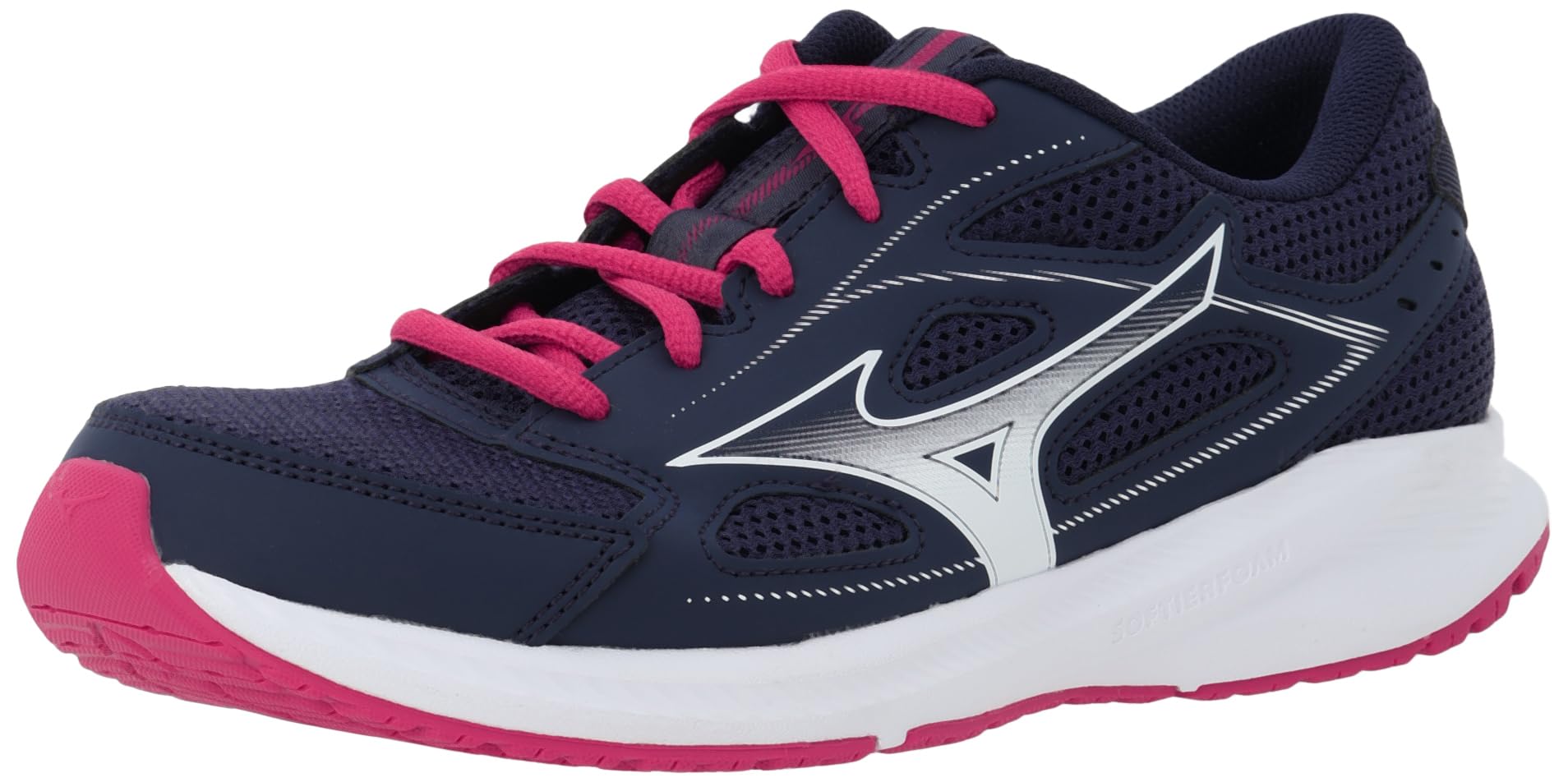

Mizuno Maximizer Running Size and 3E Shoes, 26, Women s, Navy, White, Pink, 22.5 cm,