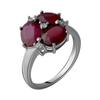Silver Ring with a Natural Ruby 3.65ct (2058106) 3.84 G. 925 Samples