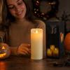 Rechargeable Electronic Candles for Halloween Decor, Flameless Battery Powered Candles for Home Party and Holiday Tabletop Decoration