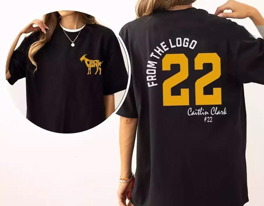 Caitlin Clark Shirt From The Logo 22 Caitlin Clark Fan Gift T-Shirt S