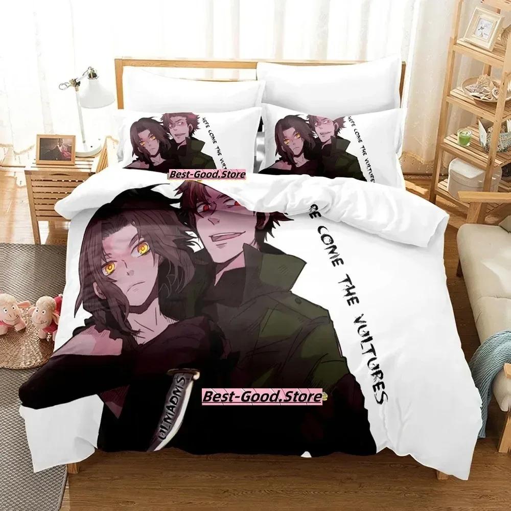 

Баккано! Постельное белье Набор Пододеяльник Простыня Принт Комплект для кровати Наволочка Кровать Полный Королева Король Размер Одеяло Спальня 70x133cm 2pcs