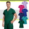 Nurse Uniform & Beauty Salon Quick-Dry Scrub Suit - Short-Sleeve Separates, 6 Colors