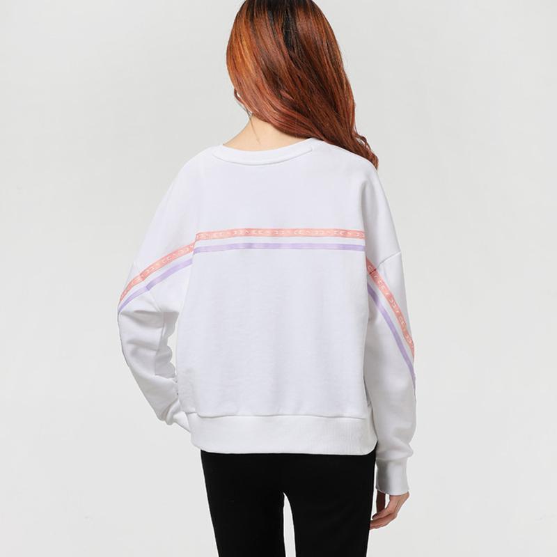 Puma Logo Casual Sports Crewneck Sweatshirt Women sweatshirt White 531078-02