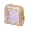 Large Capacity Mesh Cosmetic Bag Candy Color Coin Purse Durable Storage Bag