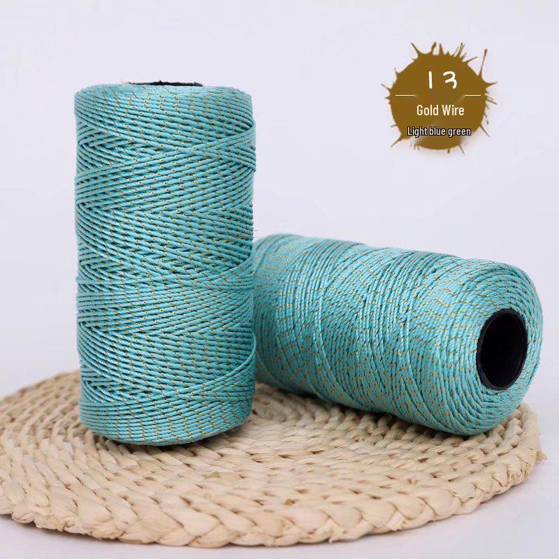 Příze z ledového hedvábí: Třívláknová příze pro ruční pletení a háčkování - Ideální na pantofle, tašky, čepice, návleky na hrnky a podsedáky do auta