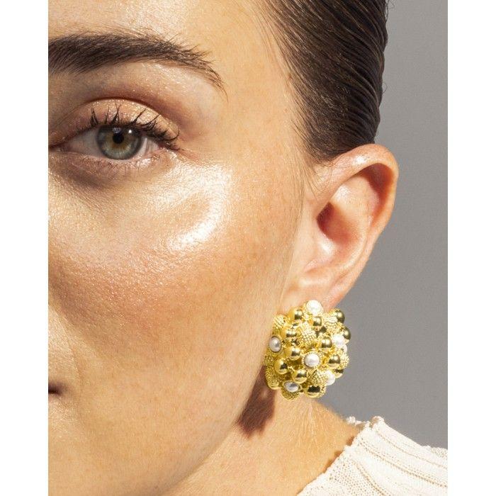 Luxenter Boucles d'oreilles finition or jaune 18 carats - Xiglor
