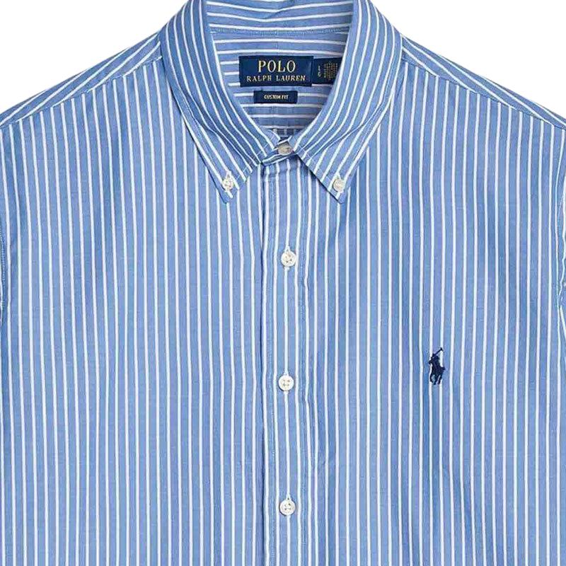 Polo Ralph Lauren Striped Cotton Logo Long Sleeve Shirt Standard Fit Men shirts 710B15595-005