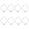 A-Z Chain Alphabet Wristband Bracelet Round Letters Pendant Lady Retro Bangles Girl Women Jewelry