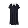College Style Age-reducing Polo Collar Dress 2026 Summer Large Size Women's Clothing Waist and Thin Long Short Skirt 234421