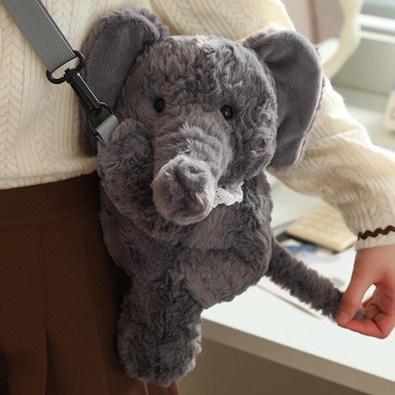 Kawaii Tier Weiche Plüsch Rucksack Puppe Bär Hase Schaf Elefant Hohe Qualität Plüschtasche Für Jungen Und Mädchen Geburtstagsgeschenke