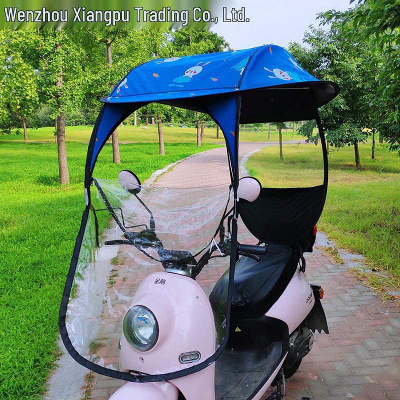 Stříška na elektrokolo: Plážový přístřešek odolný proti dešti a větru