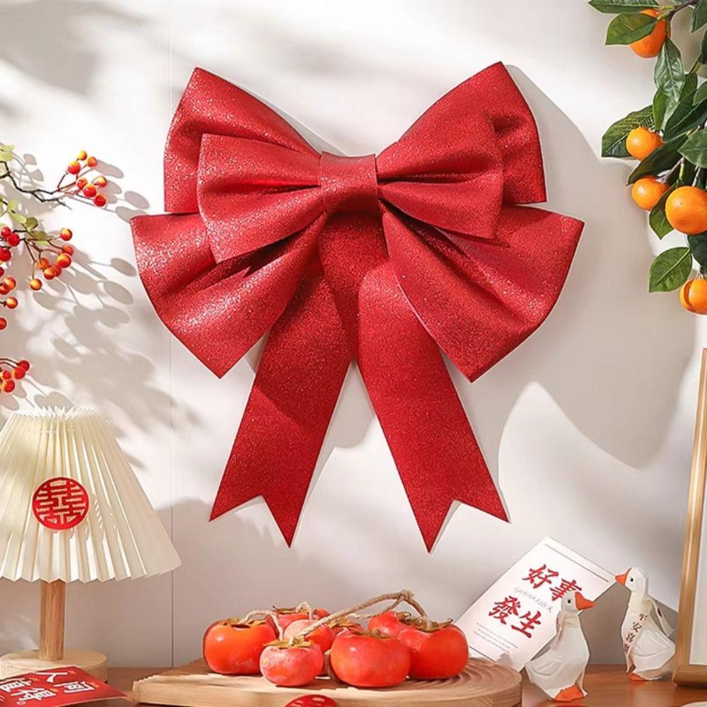 Eva Material Big Bow Diy Material Reusable Christmas Tree Decorations Large Size Spring Festival Style Outdoor Decoration