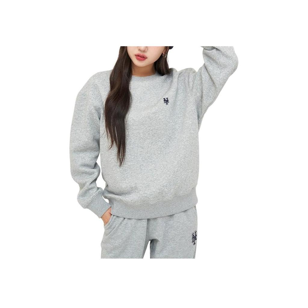 New MLB New York Mets Sweatshirt Unisex Heather Gray 3AMTB0646-09MGS