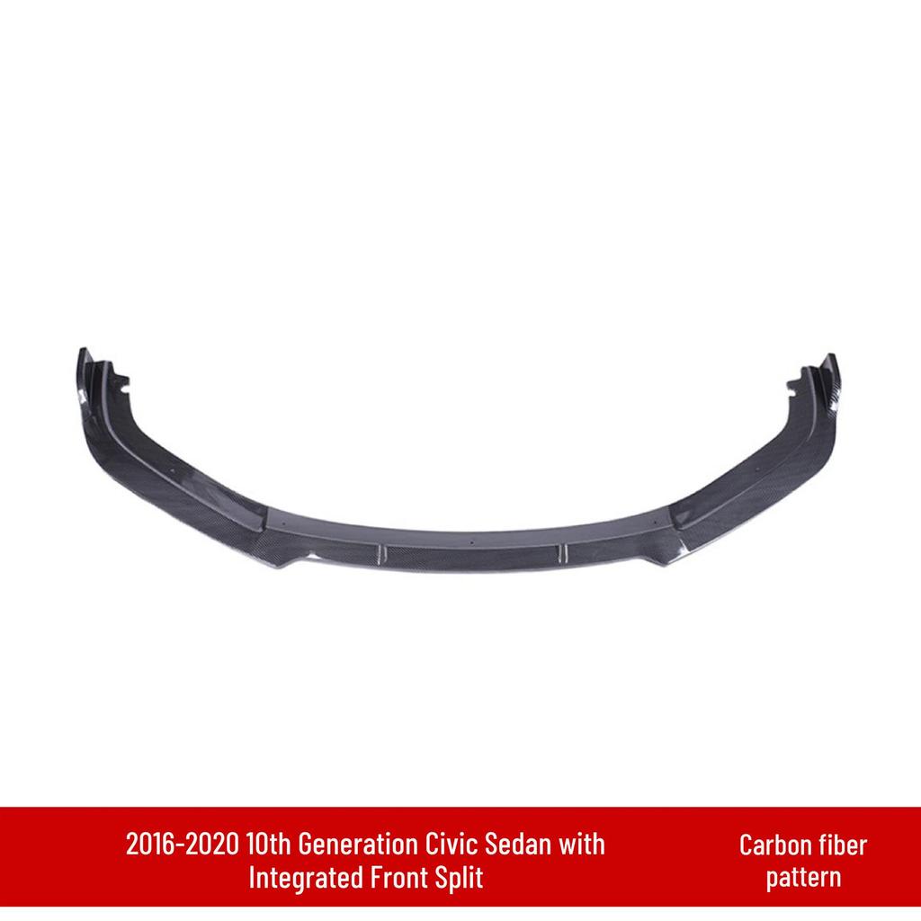 Civic 16th-20th Gen Front Lip Splitter & Rear Spoiler Kit with Double/Single-Layer Side Skirts