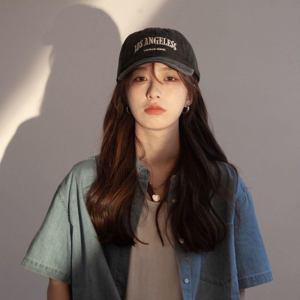 For Women Sunshade Cap Embroidery Korean Style Sun Cap Visors Cap Letter Baseball Cap Snapback Hat