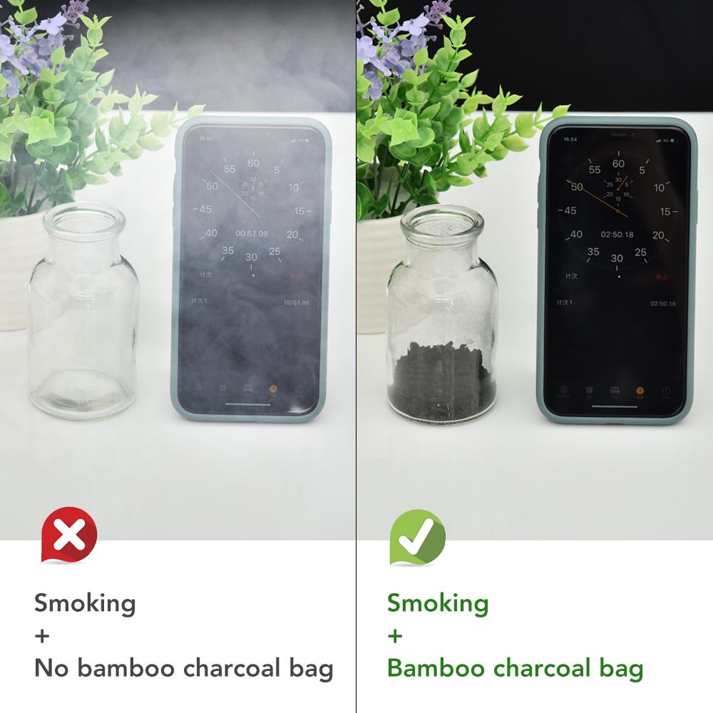 10packs Multi-Purpose Hygienic Material Bamboo Charcoal Odor Absorbing Bag Remove Excess Water Reusable Air Purifier Recycling