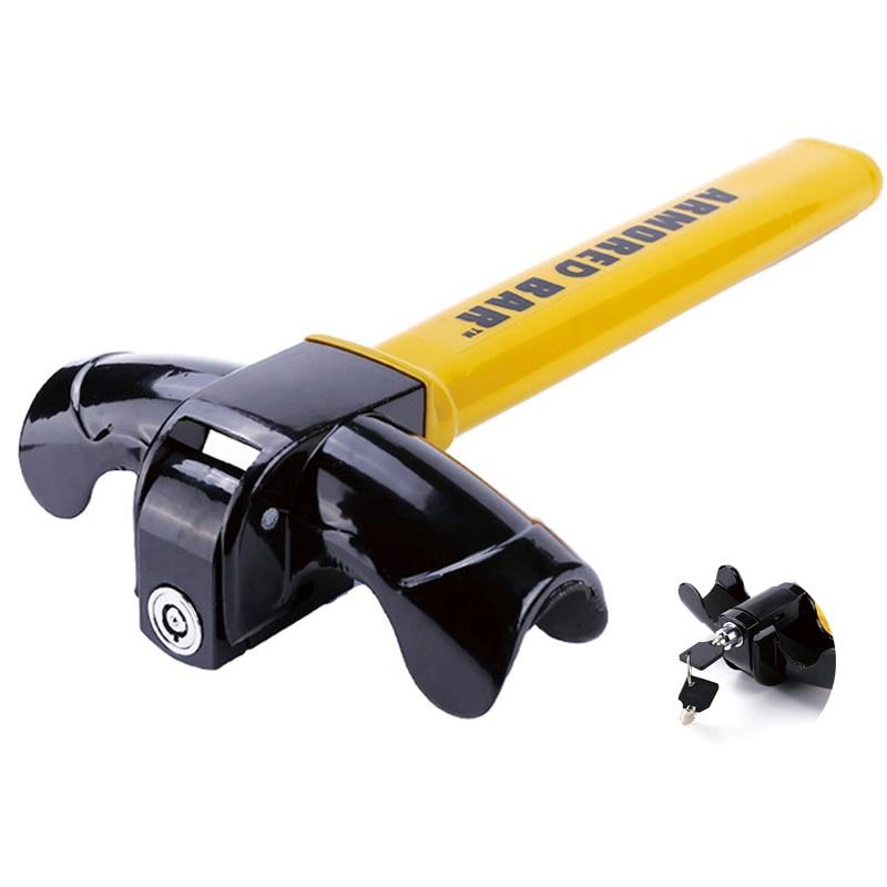 Universal Car Steering Wheel Lock Heavy Duty Anti-theft Car/Van Security Rotary Steering Wheel Lock Enhance Automobile Security army green