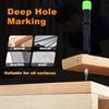 2.8mm Mechanical Pencil Deep Hole Marking with Sharpener/Ruler Solid Carpenter Pencil Long Head Metal Woodworking Marking Tool
