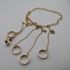 Jewelry Selling Personality Disco Dancing Chain Combination Ring 5 Ring Connection