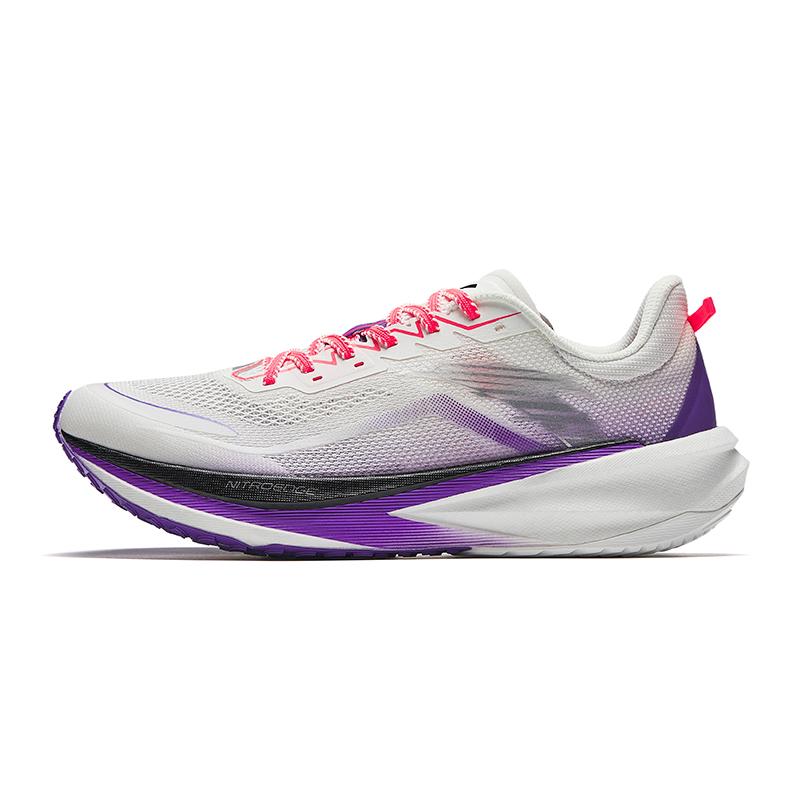 

New ANTA Plastic Pioneer Running Shoes Men s Low top Papyrus White/Noya Purple/Radiant Pink 912545599F-3 44