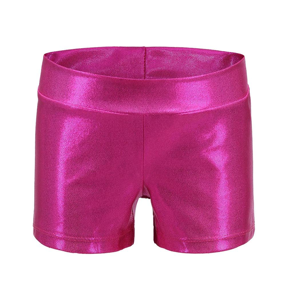 

Summer Gymnastic Shorts Elastic Performance Show Shorts Fashion Dancewear Children 110CM рожевий червоний колір