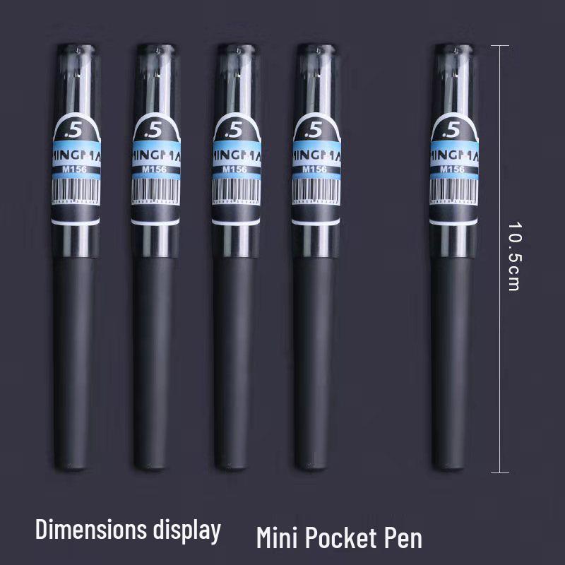 

Портативная мини-шариковая ручка черного цвета 0,5 мм с коротким корпусом 0.5mm