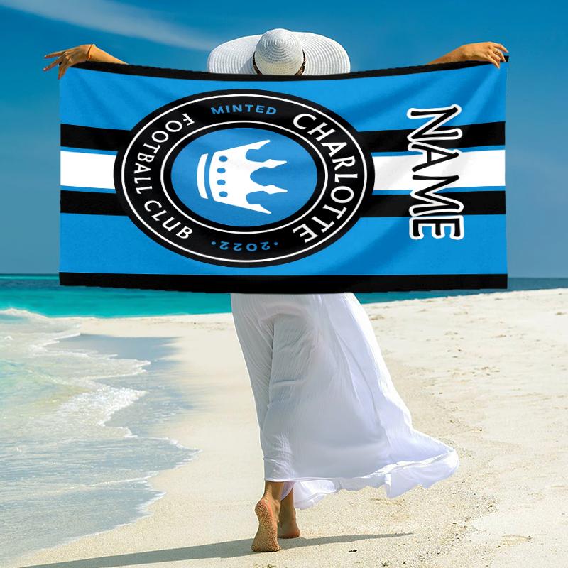 Personalized River Plate Crest Beach Towel Microfiber Beach Towel Thin Absorbent for Beach Swimming Yoga Bath Sports. 0910174