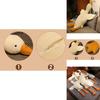 Huge 19.7/35.4/51.2in White Goose Plush Sleeping Toy Cushion For Kids