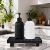 Striped Soap Dispenser 500ML Plastic Lotion Bottle Shower Gel Empty Container Bathroom Kitchen Accessories