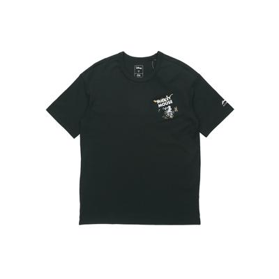 Li Ning X Disney Kollaboration Lockeres Kurzarm-T-Shirt Herren Oberteile Schwarz AHSQ517-1