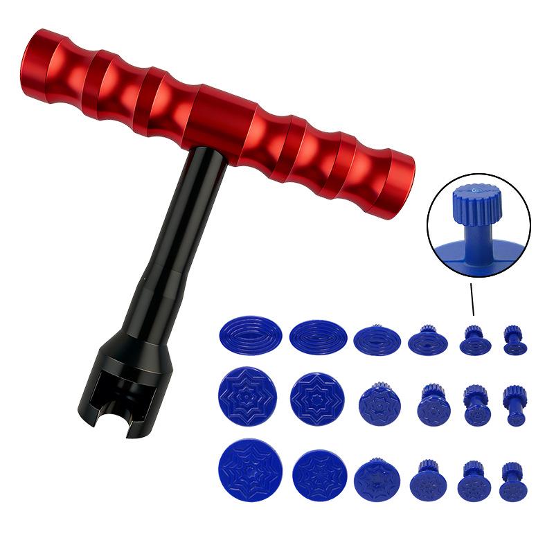 Car Dent Repair Tool Set: Puller, Adhesive Pads, 18-Piece Kit