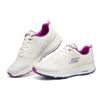 Skechers Go Run Consistent Comfortable Shock Absorbing Durable Low Top Running Shoes Women sneaker White Purple 128277-WPR