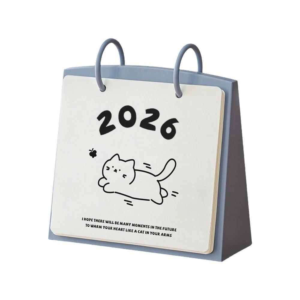 

Year of The Horse 2026 Desk Calendar Cartoon Daily Planner Schedule Planner Home Desktop Ornaments синій