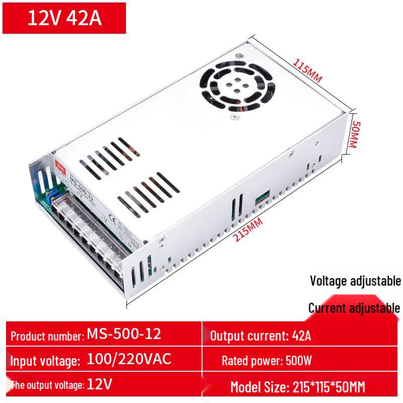 MS Series 1000W Switched-Mode Power Supply, AC 220V To DC 5V/12V/24V/36V/48V Module