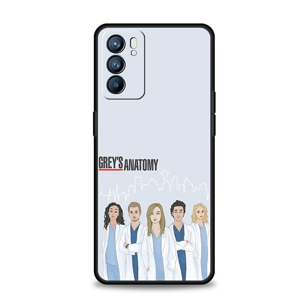 Greys Anatomy Phone Case For Oppo Reno 13 12 11 10 7 F Find X5 X6 A98 A80 A79 A78 A57 A54 A31 A17 Pro 5G Soft TPU Cover Fundas