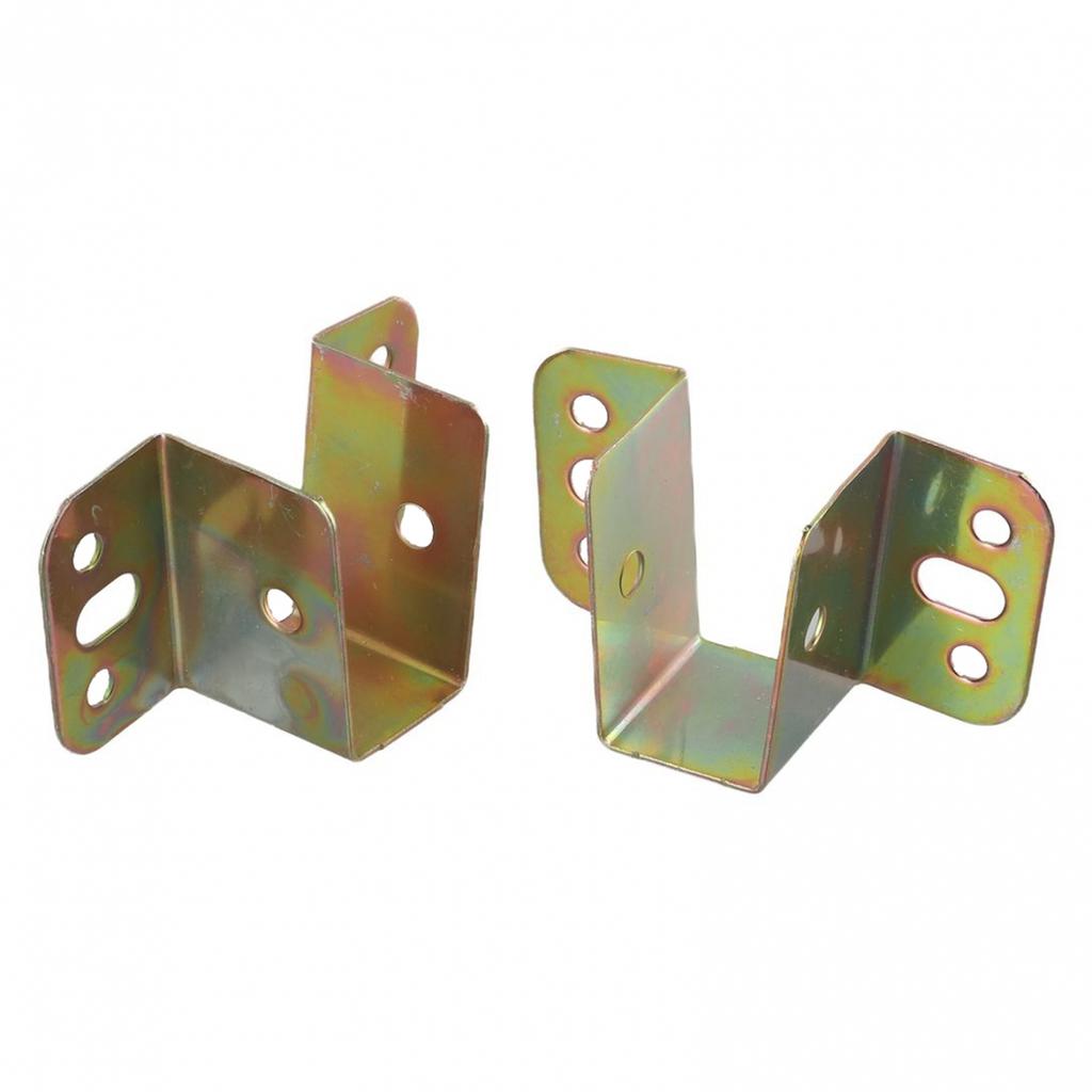 2*U Shaped Bed Connecting Connector Brackets Fixings Components Centre-Support